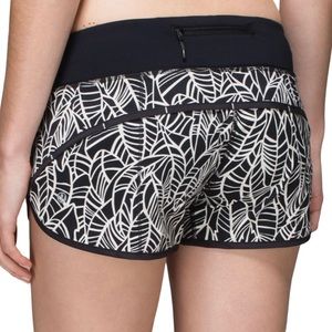 lululemon athletica Black and White Athletic Shorts